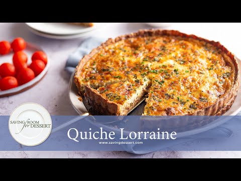 Classic Quiche Lorraine - the incredible French tart filled with a delicious savory custard