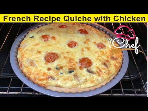 Famous French Recipe Quiche with Chicken and Spinach, How to Make a Quiche Cupcakes, 2 Ingredients