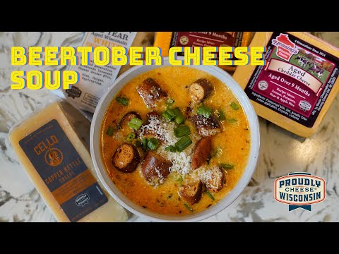 The Best Homemade Cheese Soup | Wisconsin Cheese Beertober Soup | Beer Cheddar Soup