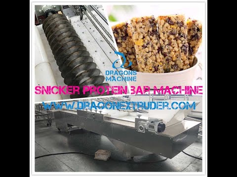 Snicker Energy Bar Machine High Quality Chocolate Coating Snack Bar Caramel Nougat Forming Machine