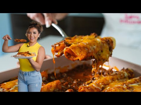 My Go To TEX-MEX BEEFY ENCHILADAS: Fast &amp; Easy Enchilada Recipe