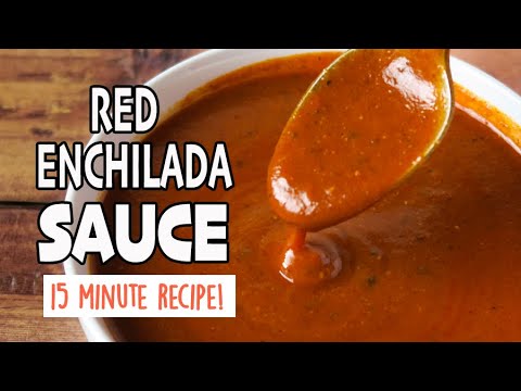 Easy Homemade Red Enchilada Sauce {15 minute recipe}