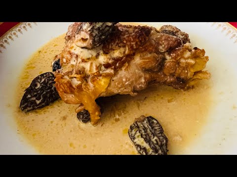 POULARDE AUX MORILLES ET AU VIN JAUNE - FATTENED CHICKEN WITH MORELS AND YELLOW WINE [VIDEO 232]