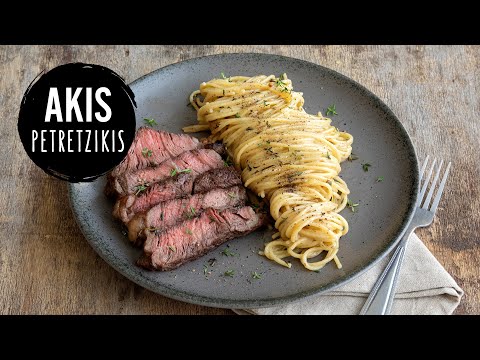 Creamy Steak Pasta | Akis Petretzikis