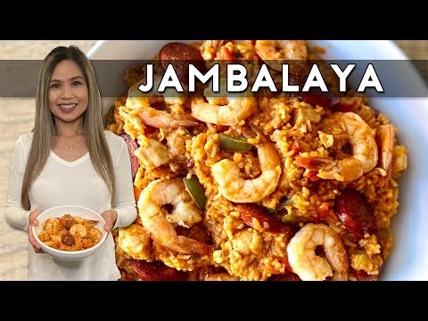 HOW TO MAKE JAMBALAYA | BEST JAMBALAYA RECIPE | SHRIMP, CHICKEN AND SAUSAGE JAMBALAYA