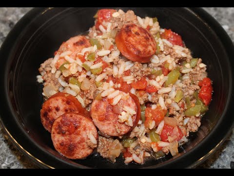 Making Smoked Sausage Jambalaya from Southern Living Magazine March 1979