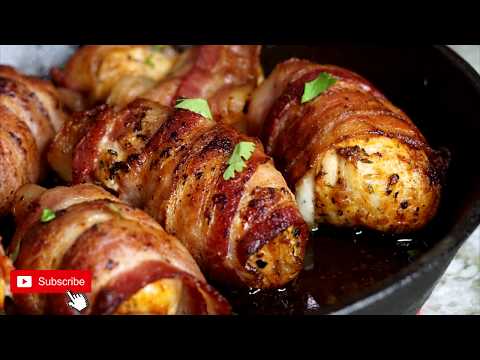 How To Make Bacon Wrapped Chicken| Bacon Wrapped Chicken