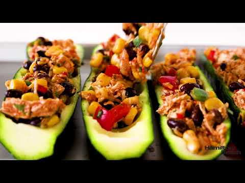 Tex Mex Zucchini Boats Recipe - Hamilton Beach® Easy Reach™ Toaster Oven