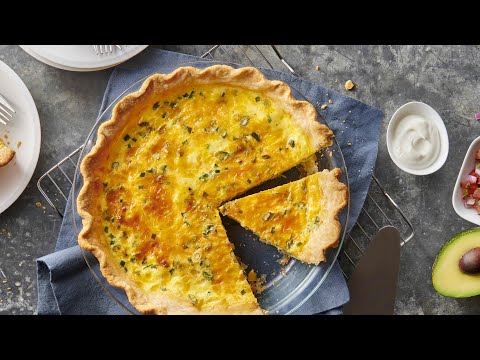 Jalapeño, Corn and Cheddar Quiche | Pillsbury Recipe