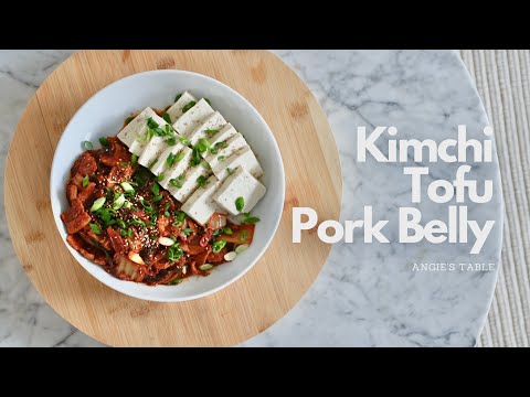 Easy KOREAN Recipe: Tofu Kimchi Pork Belly stir-fry // 두부김치