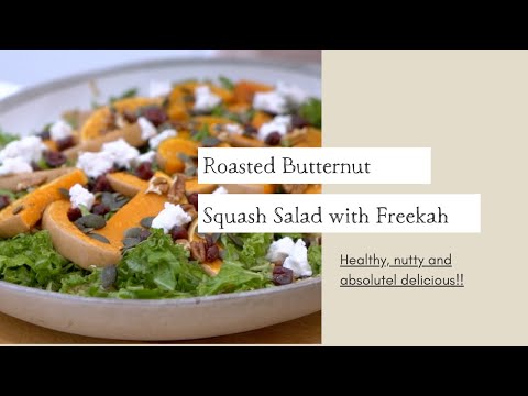 Roasted Butternut Squash Salad with Freekah