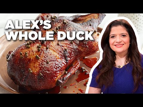 Alex Guarnaschelli&#039;s Whole Duck with Green Peppercorn Glaze | Alex&#039;s Day Off | Food Network