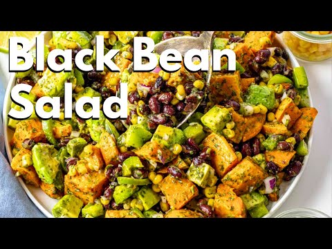 Black Bean Salad with Cilantro Lime Dressing