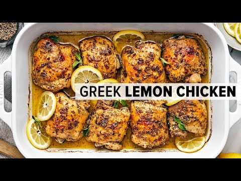 GREEK LEMON CHICKEN is a must-make, super easy dinner recipe!