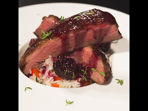 Duck Breast with Blackberry Sauce