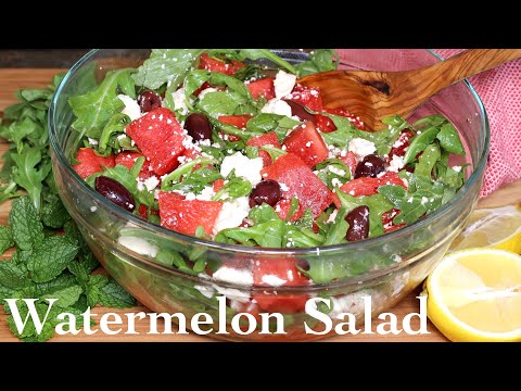 Refreshing Watermelon Salad with Feta &amp; Mint - Perfect Summer Recipe | AnitaCooks.com