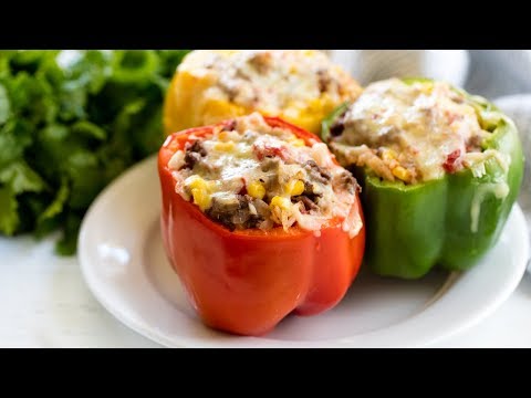 How to Make Easy Stuffed Bell Peppers | The Stay At Home Chef