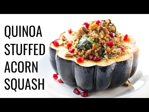 QUINOA STUFFED SQUASH | easy vegan recipe