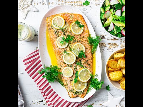 Lemon and dill baked salmon