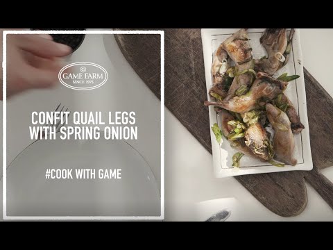 Confit Quail Legs With Spring Onion