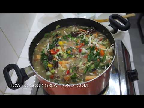 Homemade Chicken Noodle Soup - Flu Fighter Chicken Soup - West Indian Jamaican Caribbean Style