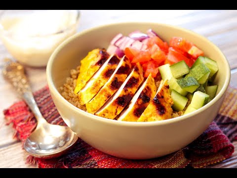 Yoghurt Curry Chicken Quinoa Bowls