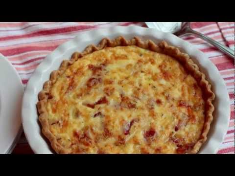 Quiche Lorraine Mother&#039;s Day Recipe - Creamy Bacon Leek Cheese Quiche