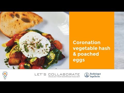 Coronation vegetable hash &amp; poached eggs