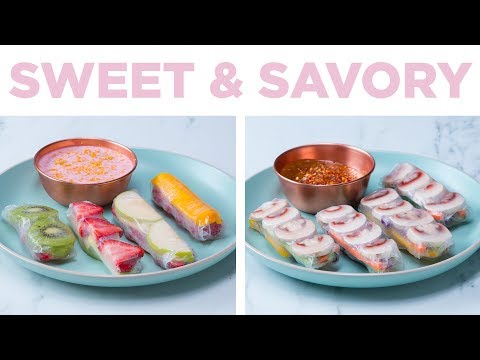 Sweet &amp; Savory Spring Rolls