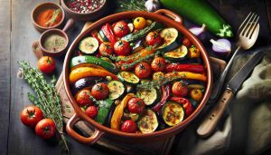 Delicious and Hearty Traditional French Ratatouille: A Colorful Vegetable Medley