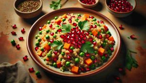 Quinoa Pilaf with Pomegranate and Mixed Vegetables: A Flavorful and Nutritious Delight