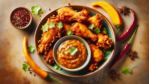 Authentic Chicken Pakora with Spiced Mango Chutney