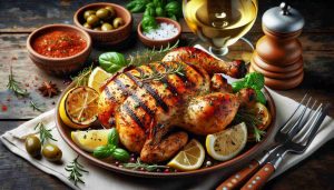 Grilled Italian Marinated Chicken with a Mediterranean Twist