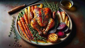 Hearty Rosemary & Thyme Roasted Chicken with Honey Glazed Root Vegetables