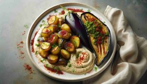 Za’atar Roasted Eggplant with Tahini and Sumac Potatoes