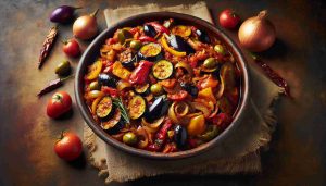 Classic Sicilian Caponata: A Rich Medley of Eggplant and Vegetables in a Tangy Tomato Sauce