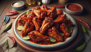 Delicious and Spicy Oaxaca Chicken Wings