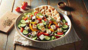 Sumptuous Greek Tofu and Pita Salad