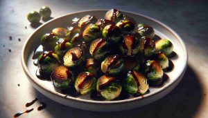 Spicy Roasted Brussels Sprouts with a Balsamic Glaze