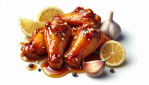 Honey Garlic Lemon Glazed Chicken Wings