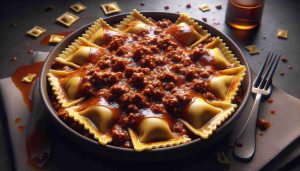 Beef Ravioli with Rich Velvety Bolognese Sauce