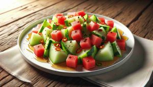 Sweet and Spicy Honeydew Watermelon Salad