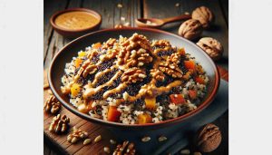 Quinoa and Wild Rice Delight with Walnut Dressing