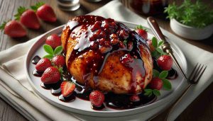 Balsamic Strawberry Jam Glazed Chicken