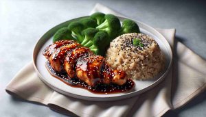 Tasty Teriyaki Chicken with Sesame Rice and Broccoli