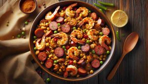 Hearty Cajun Jambalaya: A Flavorful Southern Classic with Shrimp, Chicken, and Sausage