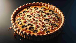 Quiche Lorraine with Creamy Bacon and Mushroom Filling