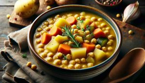 Hearty Norwegian Yellow Split Pea and Winter Vegetable Soup