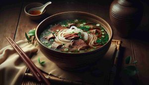 Flavorful Vietnamese Pho: A Hearty Soup with Beef, Rice Noodles, and Fresh Herbs