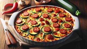 Spicy Sausage and Zucchini Gratin: A Comforting and Flavorful Casserole Dish